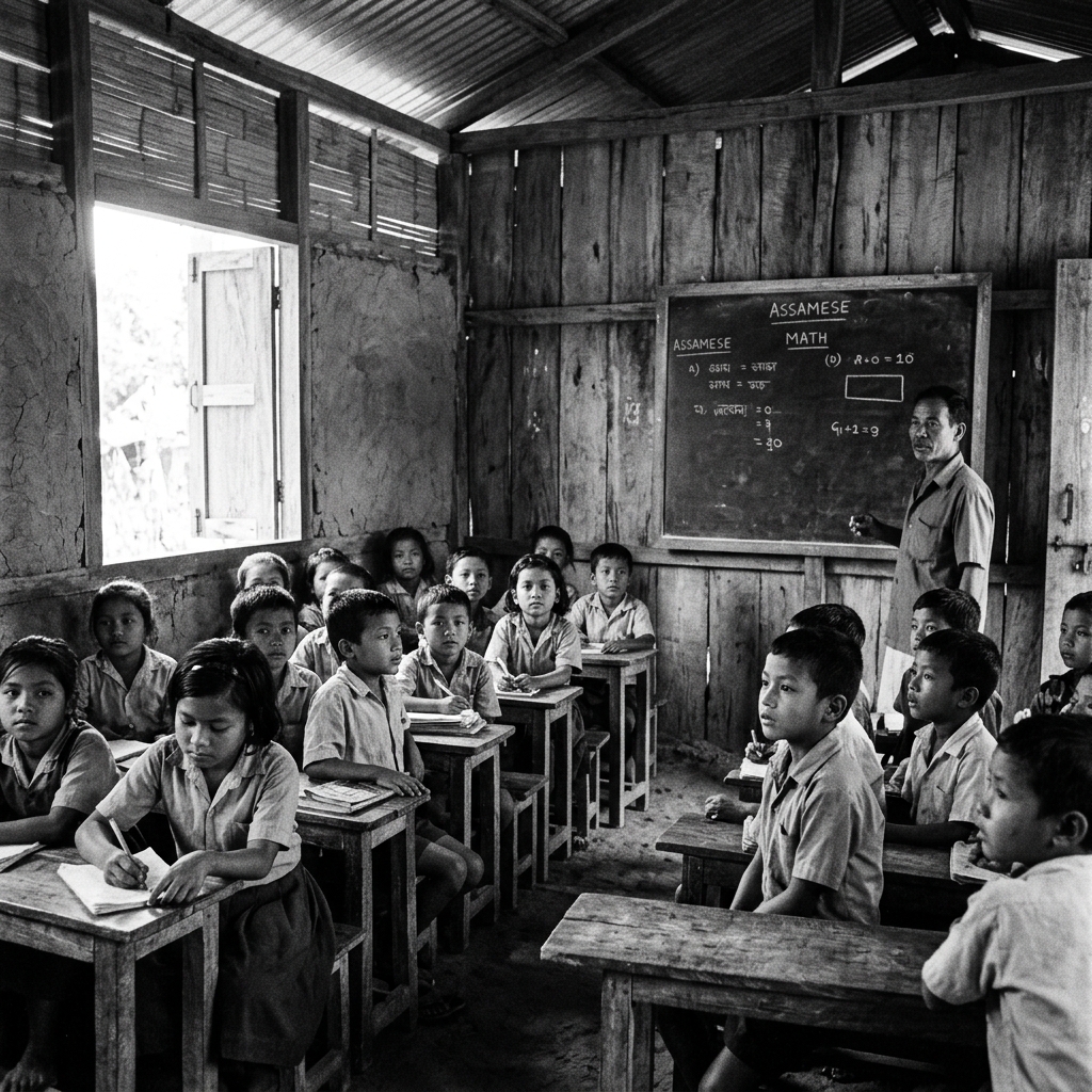 A rural classroom in Assam